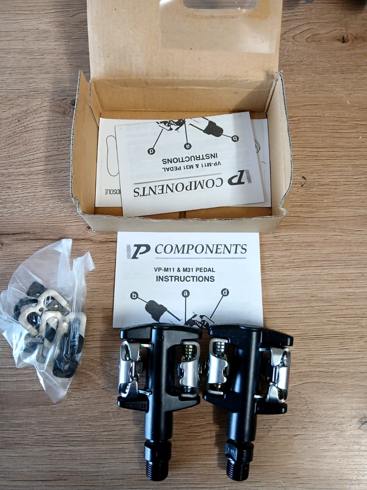 VP-M31 MTB Pedales sin clip + Tacos - Compatible con SPD - Negro - Imagen 4 de 4