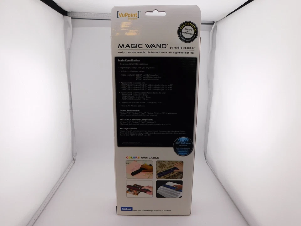 VuPoint Magic Wand Portable Scanner Enhanced 900DPI JPG PDF microSD OCR ST415 - Image 3 of 4