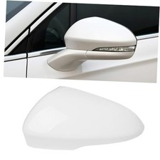 Compatible with Ford Fusion Side Mirror Cover Cap 2013 Left Driver Side White