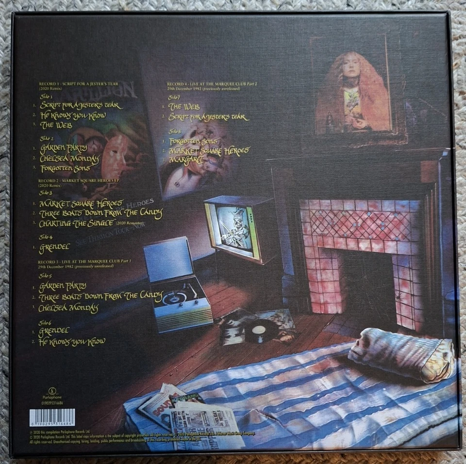 Marillion "Script For A Jester's Tear" Vinyl x 4 Signed Fish Genesis Mint Minus - Image 4 of 4