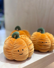 Jellycat Vivacious Vegetable Pumpkin Rare & Retired Plush Toy New w/Tag&Dust Bag