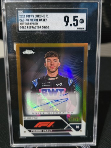 Pierre Gasly #CAC-PG 2022 Topps Chrome Formula 1 Autographs card