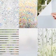 5M Frosted Window Film Privacy Glass Etched Vinyl Bubble Free Static Cling Roll