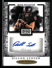 Dillon Stoner 2021 SAGE Premier Draft #A50 Autographs Black Oklahoma State Auto