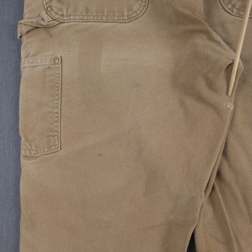 Pantalones de carpintero Carhartt desgastados doble rodilla para hombre 36x30 (se adapta a 33x30) marrón - Imagen 16 de 23