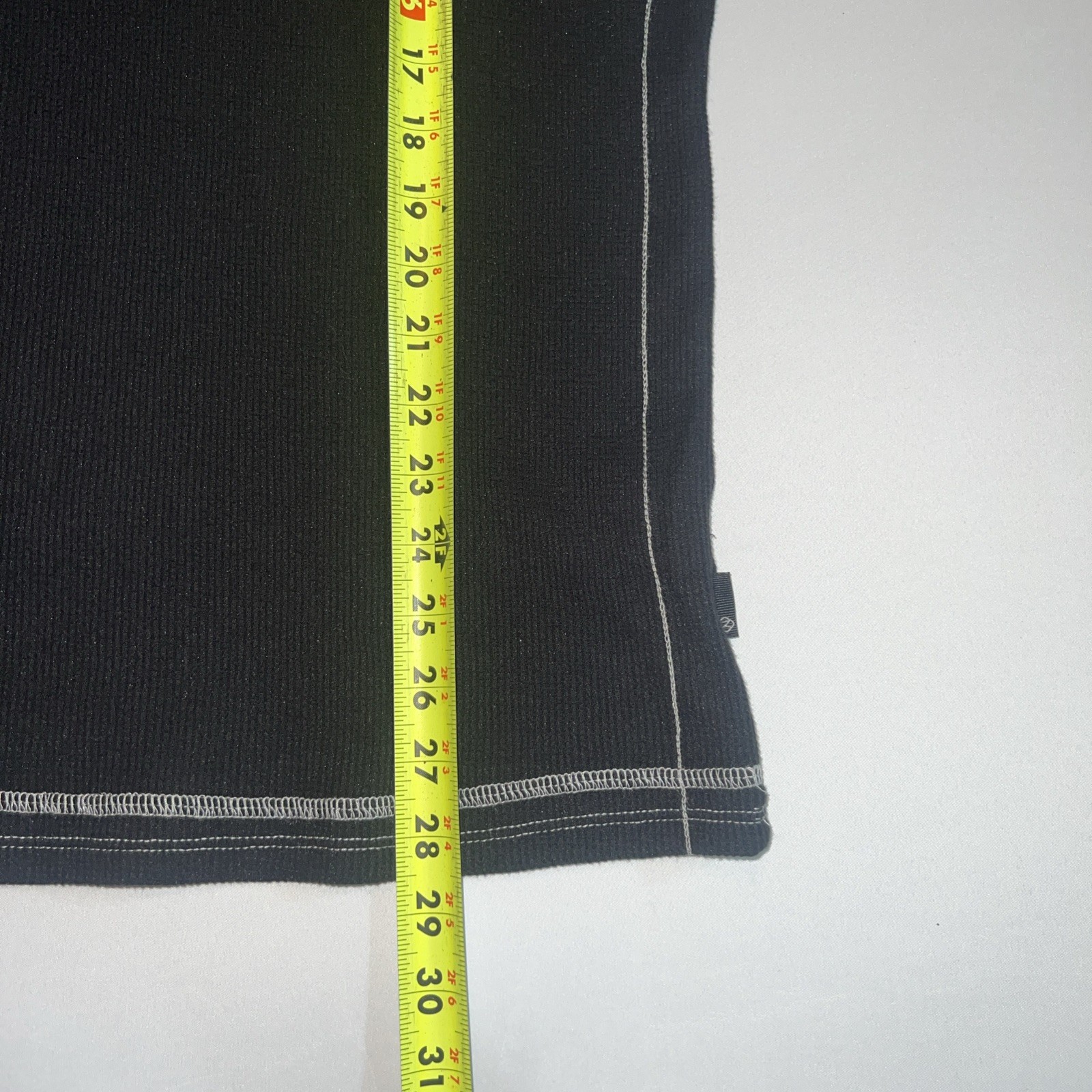 ZIMEGO Men’s Long Sleeve Thermal Henley Shirt 3 Button Black Casual Top M image 7