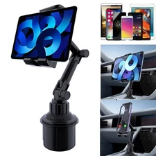 Universal Car Cup Holder Cellphone Mount Stand for iPhone iPad Tablet 4.7"-12.9"