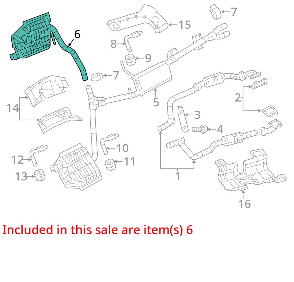 3.6升后Lh驱动器排气消声器OE 4578955af适用于道奇充电器2012-2014 — 第 4/4 张图片