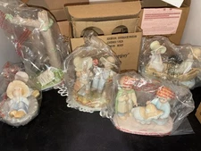 Home Interior Figurines 1998-1999 Silent Night Follow Me Falling Grandpas Swing