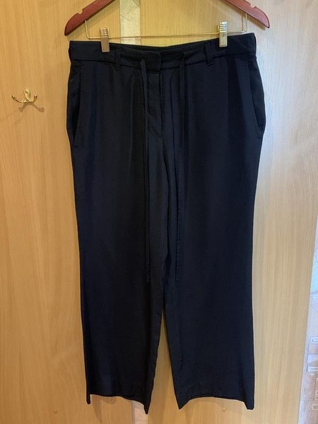 Women Alberto Aspesi Trousers Navy Silk 36 / S /
