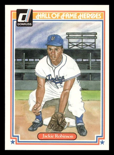 1983 Donruss Hall of Fame Heroes #6 Jackie Robinson