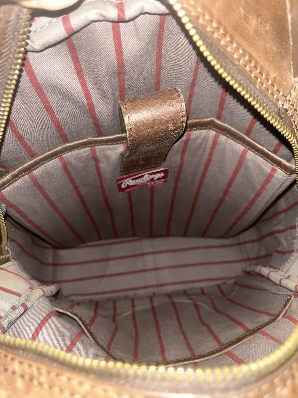 Rawlings Rugged Medium Leather Backpack with Lapt… - image 6