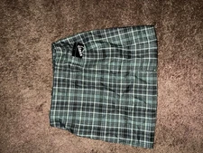 Plaid Green Skirt by art class 12 