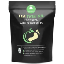 Tea Tree Oil Foot Soak with Epsom Salt - Pedicure Foot Spa for Toenail Fungus Tr