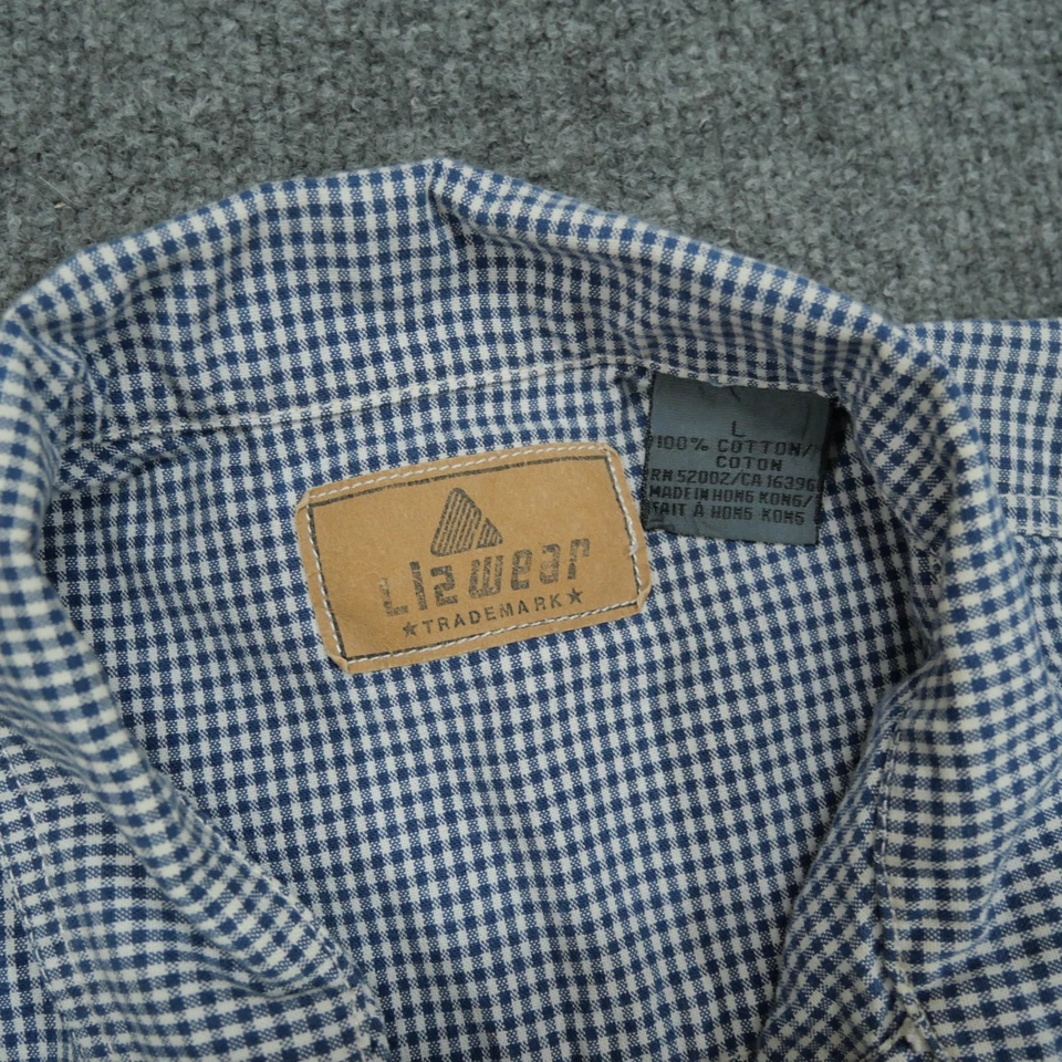 Mono vintage Liz Wear para mujer grande azul blanco a cuadros años 80 90 Foto 3 de 4