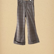 Vintage 70s Kids Plaid Pants, 70s Jack Tar Pants, Size Estimate 6 years
