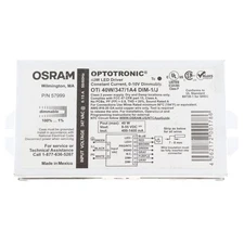 OSRAM OTI40W/347/1A4-DIM-1/J DIMMABLE LED DRIVER, 8-55V, 400-1400MA, 40W, 347V