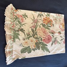 Single Martex Pillowcase Floral & Lace made in USA