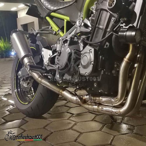 Slip For Kawasaki Z900 2017-2023 Modified Muffler Exhaust Front Link Pipe System - Picture 3 of 12