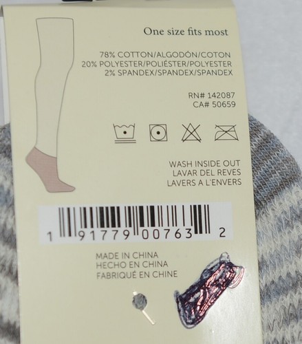 Simply Noelle Ankle Socks Grays Light Blues Cream Colors One Size Fits Most - Picture 5 of 5