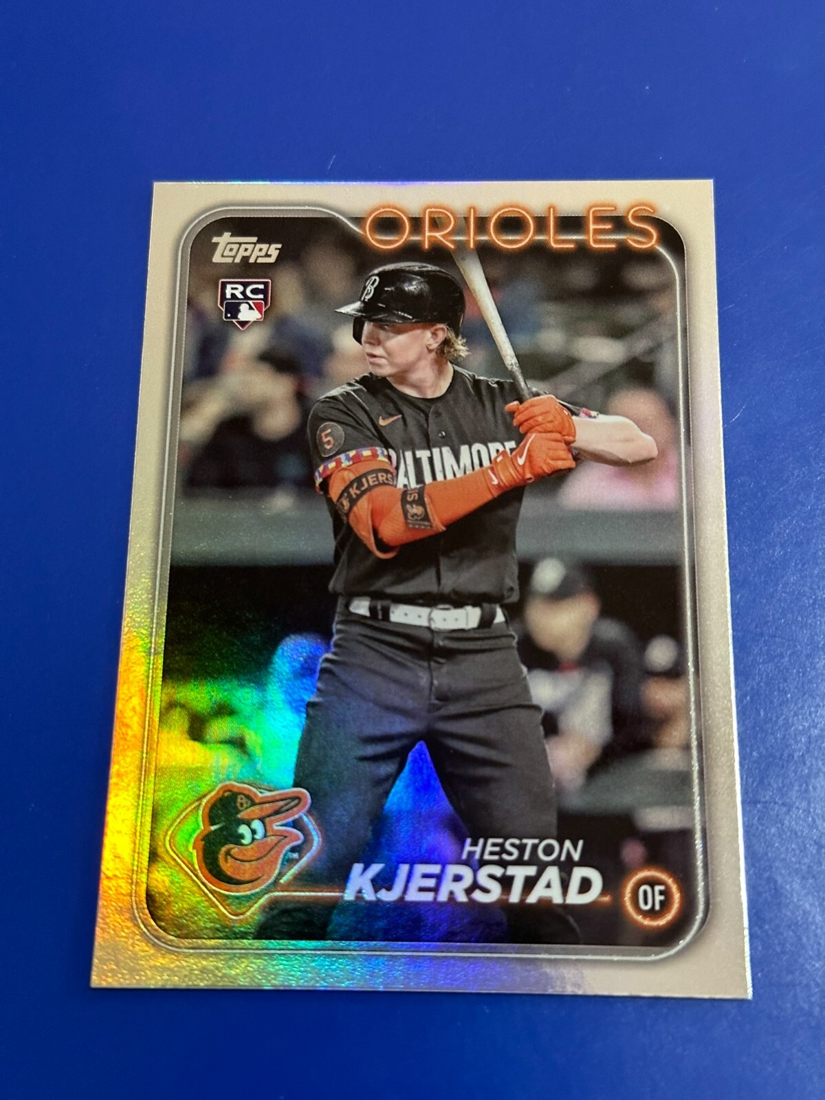 2024 Topps Heston Kjerstad Rainbow Foil RC #394 - Orioles - FREE SHIPPING