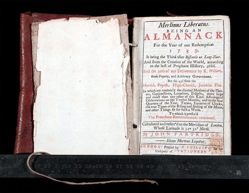 RAR Original 1739 John Partridge Almanach ledergebunden 30 Seiten komplett - Bild 4 von 12