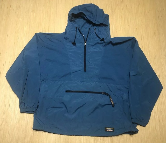 Vintage LL Bean Anorak Womens Teal Packable Windbreaker Jacket M eBay