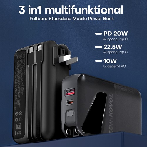 Powerbank 100000mAh Tragbar Externer Batterie USB Ladegerät für Alle Handys - Zdjęcie 7 z 19