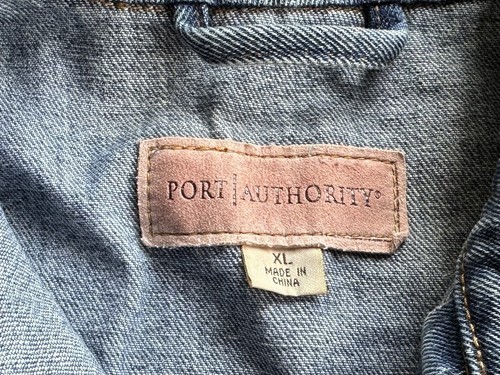 Port Authority Denim Jean Jackets Blue Lot Of 3 - XL, L, Med - Picture 2 of 5