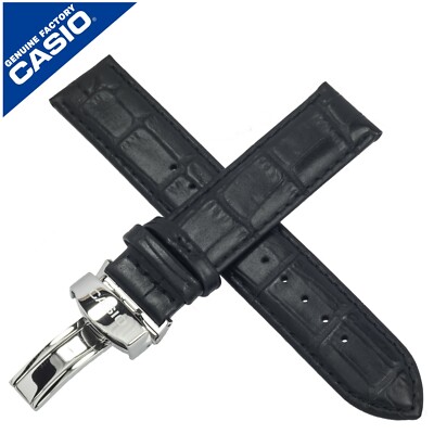 Genuine Casio Watch Strap Band BEM-506BL BEM 506BL 506L 506 BLACK LEATHER
