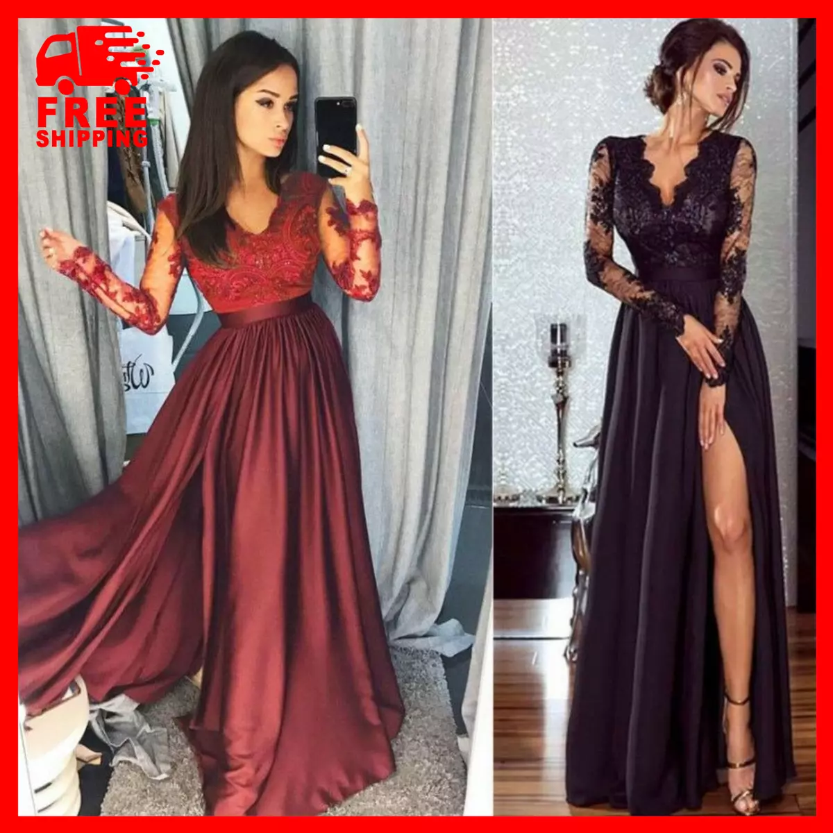 cortar a tajos despensa tragedia Vestidos Elegantes Largos Ropa De Moda Para Mujer Casuales De Fiesta 2022  Sexy | eBay