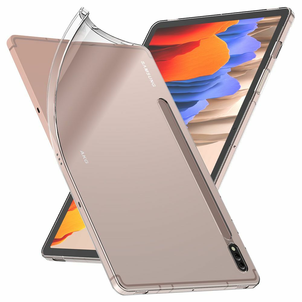 Housse Samsung Galaxy Tab S7 transparente en silicone pour cuisine et voyage