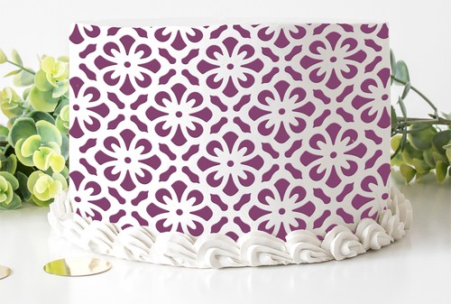 Floral Stencil Trellis Pattern Paint Wall Furniture CAKE Reusable Crafts TE441 - Picture 20 of 22