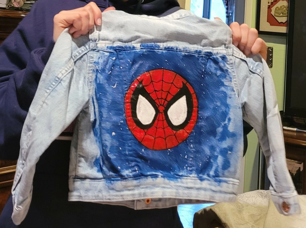 Veste En Jean Sans Manches Spiderman