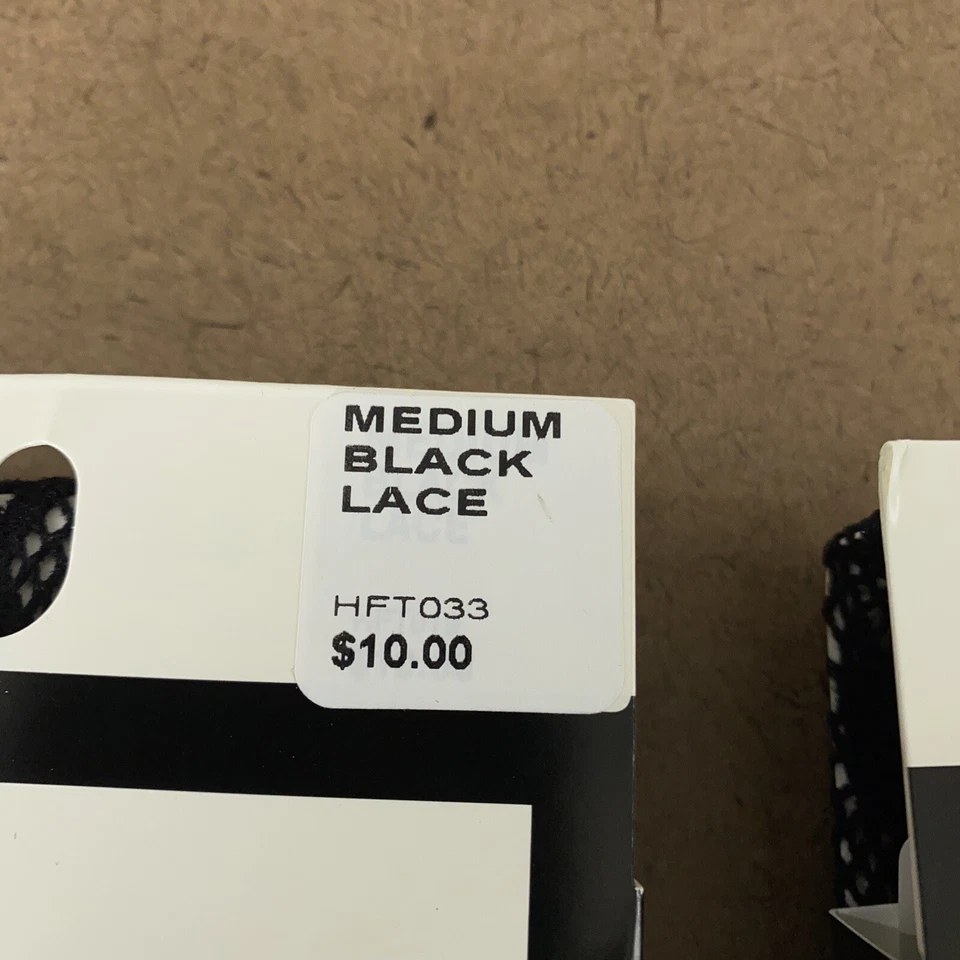 Hanes 女式中号黑色时尚蕾丝紧身衣 HFT033 3 件装全新带标签 — 第 3/4 张图片