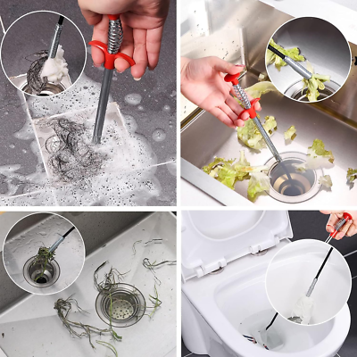 3 Sturalavandini Per Scarichi - Pinze Flessibili Da 200cm/90cm/50cm, Per Bagno E Cucina - Foto 8