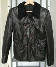 PALANDRANA GIACCA IN PELLE ANNI '70 TAGLIA S VINTAGE