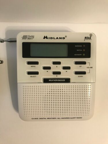 Midland WR-100 All Hazards Alert Weather/Alarm Radio 24/7 NOAA Monitor E17 - Picture 5 of 7