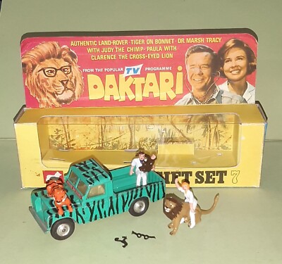 Corgi Geschenkset 7 Daktari Landrover GS7 Originalmodell komplette Ersatzbox
