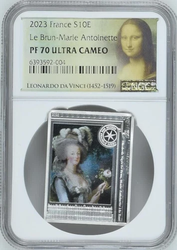 NGC PF70 France 2023 Le Brun-Marie Antoinette Silver Coin 10 Euro
