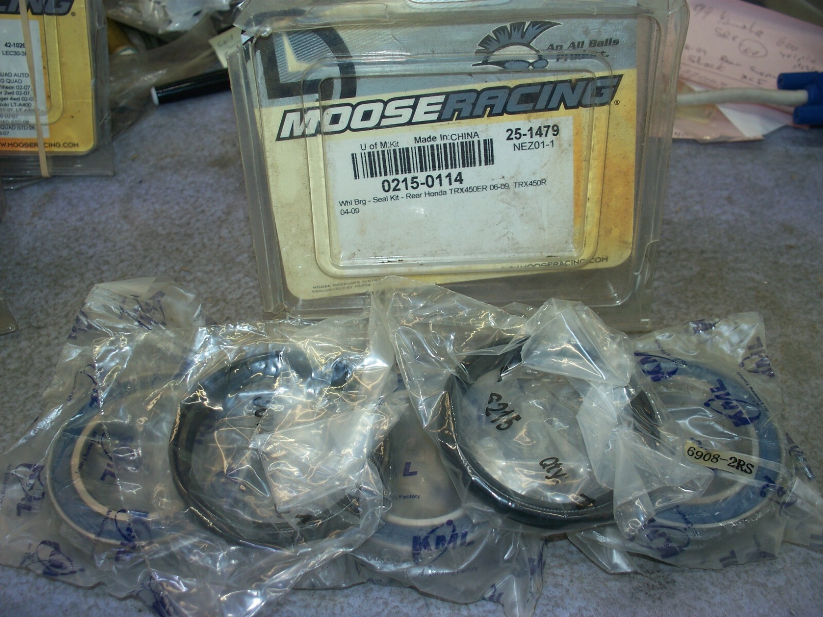 Honda ATV 20042014 TRX 450R 450ER Rear Wheel Bearing Kit Moose Racing 02150114 eBay