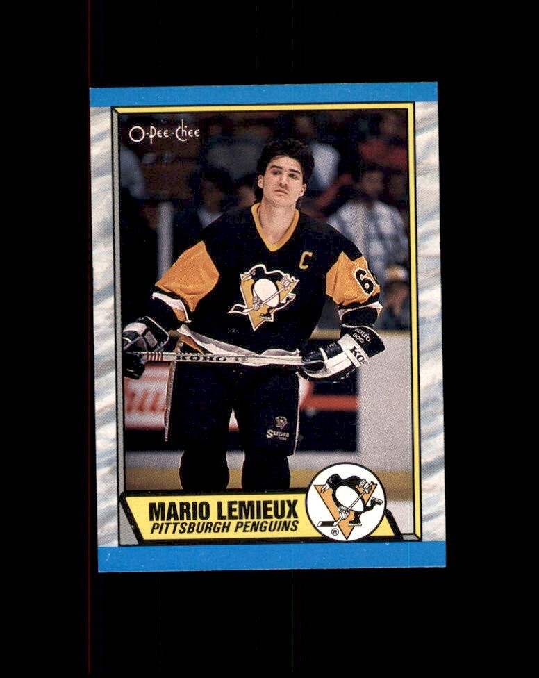 1989-90 O-Pee-Chee #1 Mario Lemieux Penguins HOF