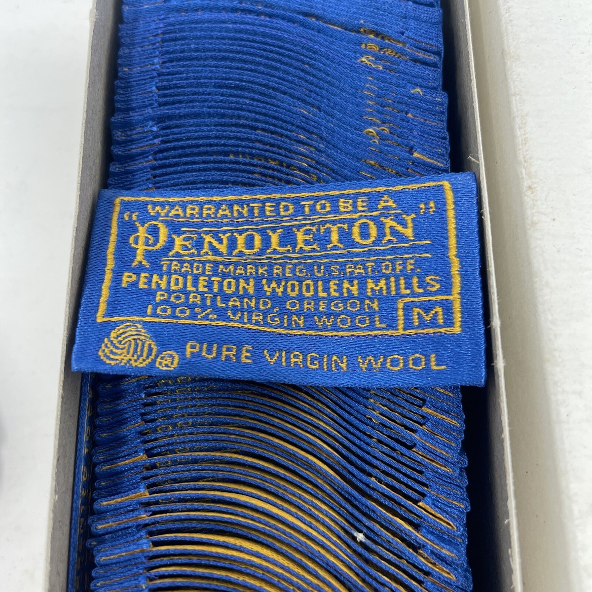 Vintage NOS Pendleton Label Size “M” Rare Crafts Multiple 
