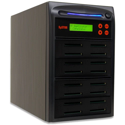 SySTOR 1-15 CF Card Duplicator - Compact Flash Copier - Memory Storage Sanitizer