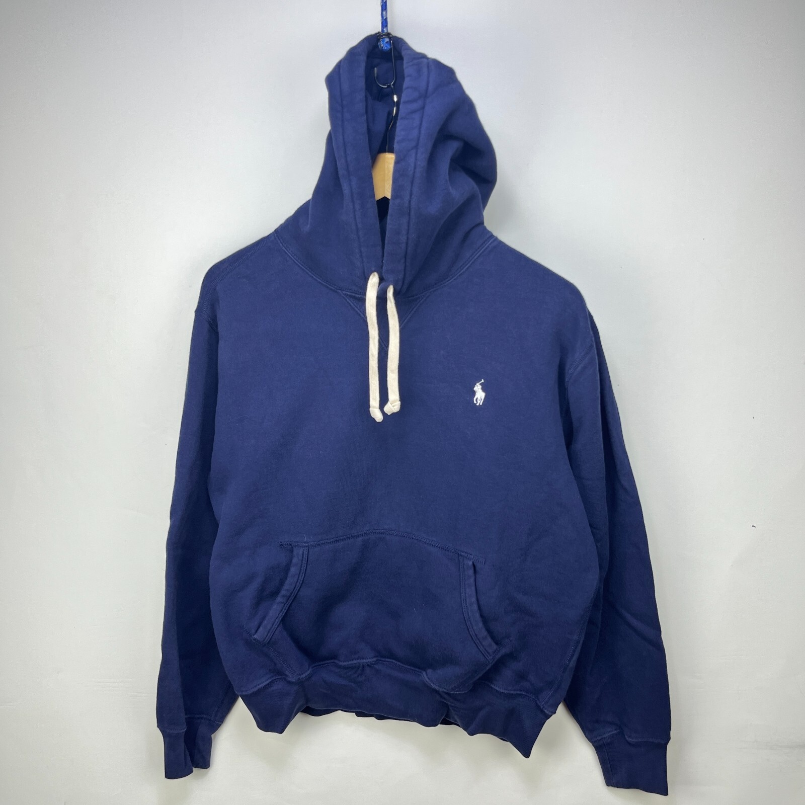 Polo Ralph Lauren Pony vintage con cappuccio blu navy medio
