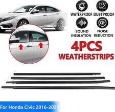 Us 4pcs Window Weatherstrips Seal Moulding Trims For Honda Civic Sedan 2006-2011