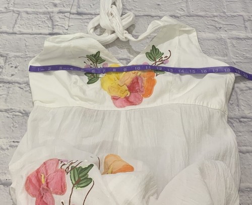 Vintage Dress Ana Rosa Hand Painted Mexico Large - Picture 11 of 13