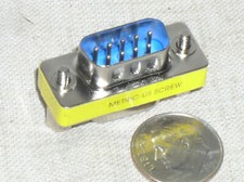 D-SUB DB-9 POS DB9 GOLD PIN MALE-FEMALE M-F GENDER CHANGER ADAPTER PORT SAVER
