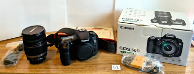 Canon EOS 60D 18.0MP Digital SLR 18-200 EFS Kit Very Good Condition Low Shutter!