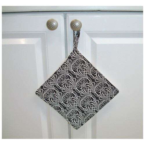 Chefs Pad Art Nouveau Pot Grab Mat Cook Pan Handle Holder Surface Saver Kitchen - Picture 4 of 4